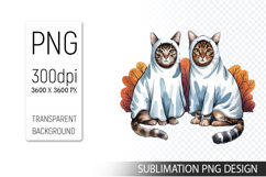 Cute Halloween Boo, Halloween Sublimation Clipart PNG Product Image 1