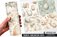Easter Pattern Tumbler Wrap | Easter Tumbler Wrap Design Product Image 1