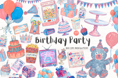 Birthday Party Clipart Product Image 1