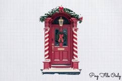 Christmas Door Sublimation Clipart PNG Product Image 1