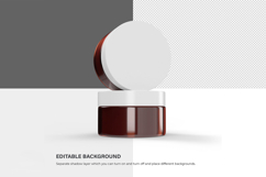 Amber Glass Jars - PSD Mockup Product Image 3