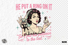 Vintage Funny Bride Sublimation PNG Product Image 1