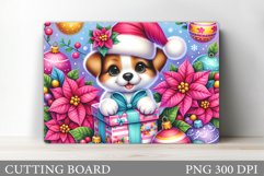 Christmas Dog Cutting Board. Christmas Cutting Board Design Product Image 1