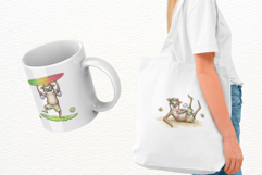 Whimsical Summer Lazy Sloth Clipart Product Image 3