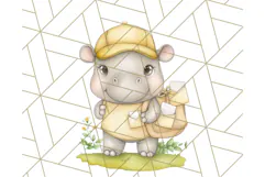 Safari Baby Animal Clipart PNG, Jungle Outfits Baby Animals Product Image 3