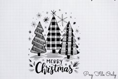 Black White Plaid Christmas PNG Product Image 1