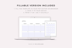 2030 Monthly Planner on Two Pages, Printable, A4/Letter Product Image 7