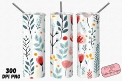 Whimsical Floral 20oz Tumbler PNG Sublimation Bundle Product Image 13