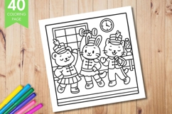 Cozy Eras Coloring Book, Cute and Cozy Digital Coloring Product Image 7