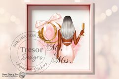 Mr And Mrs Silver Bride PNG Wedding Shirt Design Product Image 2