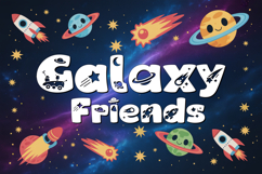 Space Pals Cute Space Font for Kids &amp; Playful Projects Product Image 7