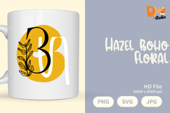 Hazel Boho Floral Monogram Product Image 1