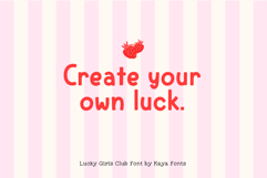 Lucky Girls Club Bold Handwritten Sans Retro Vibes Product Image 14