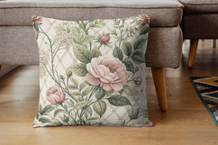 Canvas Toile Digital Paper Pack, Vintage Floral Toile Product Image 7