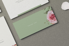 beautiful wedding card invitation set with roses flower Product Image 7