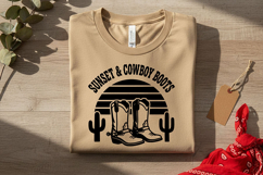 Sunset Ranch Vibes Svg, Western Cowgirl Svg, Ranch Life Svg Product Image 5