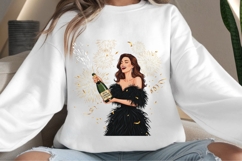 Celebration motivational woman png design for T-shirts Product Image 4