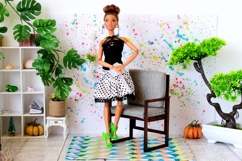 Miniature dollhouse chair digital download file. 1:6 scale Product Image 7