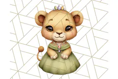 Princess Animal PNG Clipart with Crowns & Royal Accessories Product Image 3