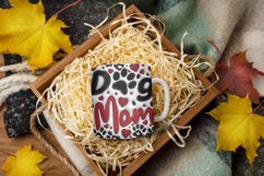 3D Dog Mom Mug Wrap Sublimation|3D Puffy inflated Product Image 3