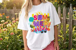 Summer Vibes PNG sublimation |Beach & Summer PNG T-Shirt Product Image 3
