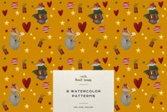 Christmas Patterns Santa Winter Print Digital Paper JPEG Product Image 7