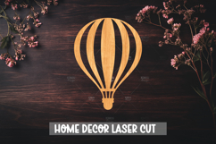 Hot Air Balloon Laser Cut Design for Home Decor, Baby Decor Product Image 1