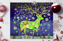 Folk xmas Deer | Skinny tumbler sublimation design bundle Product Image 7