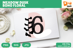 Meadow Dusk Boho Floral Monogram Product Image 1