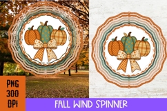 Fall Pumpkin Wind Spinner PNG for sublimation, Autumn PNG Product Image 2