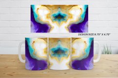 Watercolor Luxury White Purple Mug Wrap| Mug sublimation des Product Image 9