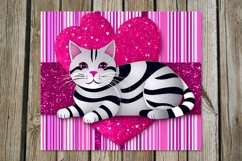 Valentine animals | 4 cute cat Skinny tumbler designs 2 Product Image 3