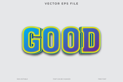 Good Text Effect 3D Vector EPS Editable File Product Image 1