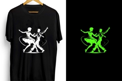Elegant Couple Dancing Silhouette Vector Product Image 5