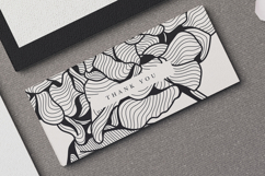 elegant wedding invitation card with line art hydrangea Product Image 7