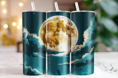 Halloween Moon Tumbler Wrap | Sublimation | Tumblers Product Image 1