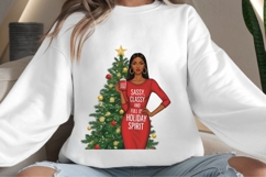 Christmas motivational women png design for T-shirts Product Image 4