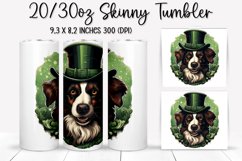 St. Patrick&#039;s Day DOG - Tumbler Sublimation Design Product Image 1