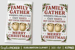 Christmas Kitchen Towel PNG, Christmas PNG, Retro Christmas Product Image 2