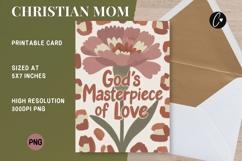 Christian Mother's Day Card | Bible Verse Printable Product Image 1