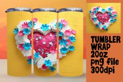 Lovely Heart Sublimation Art Product Image 1