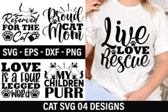 Cat SVG Design - Love is a Four Legged Word Product Image 1