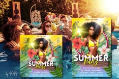 Big Summer Party Flyer, Summer Canva Flyer, Summer Pool Product Image 7