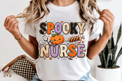 Spooky Nurse PNG, Cute Halloween Stethoscope Sublimation Product Image 6
