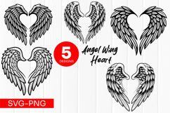 Floral Heart Wreath Clipart SVG PNG Product Image 1