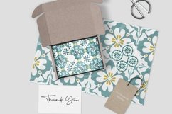 Repeating Moroccan Majolica| Teal Seamless Tile Product Image 7