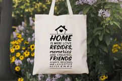 Home is where love resides Family Quotes SVG Design Product Image 7