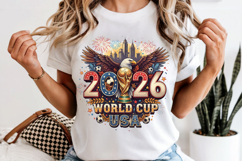 World Cup 2026 PNG USA Soccer Eagle Trophy Sublimation Product Image 6