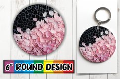 Sparkling Wilderness: Glitter Leopard Sublimation Product Image 1