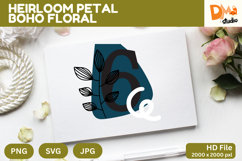Heirloom Petal Boho Floral Monogram Product Image 1